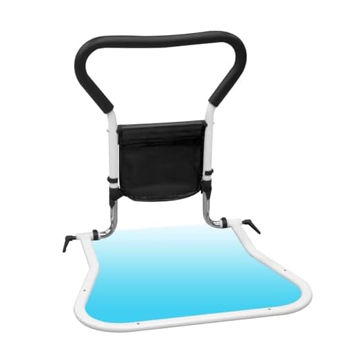 Hobubu Bed Rails for Elderly Adults, Bed Rail with Wider Base, Safety Bed Assist Bar with Storage Pocket, Fall Prevention Guard for Elderly, Disabled, Pregnant,Injured, Disability Aids