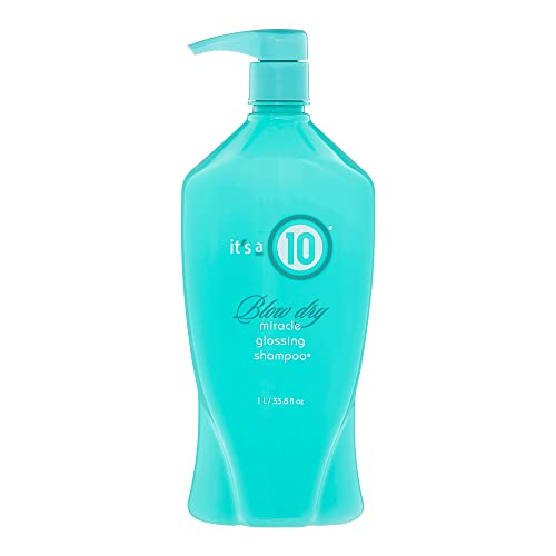 It’s a 10 Haircare - Miracle Blow Dry Glossing Shampoo, Shine Enhancing, Colour Safe, Detangling, 1 Litre