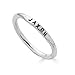 By Hannah Design Teeny Tiny Stacking Sterling Silver Ring Personalized Ring