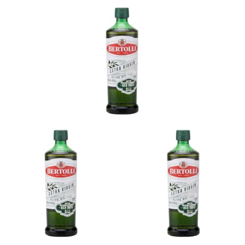 Image of Bertolli Extra Virgin Olive Oil 500ml | Cold Extracted, Rich & Bold Taste, Ideal for Salads, Dressings & Drizzling | World's No. 1 Olive Oil Brand (Pack of 3)