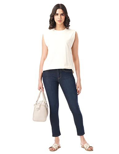 Image of INKD Women's Zero-Gape Super Skinny Jeans - Mid-Rise | Cotton Blend | Stretchable Fabric | Classic 5 Pocket Styling | Jeans for Women
