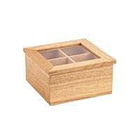 Olympia Mini Tea Box with Lid - 90x200x160mm 3.5x8x6.25