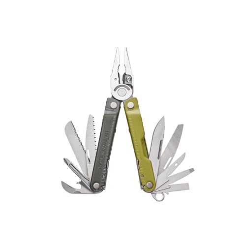 LEATHERMAN, Rebar Multitool with Premium Replaceable Wire Cutters and Saw, Mossy Slate