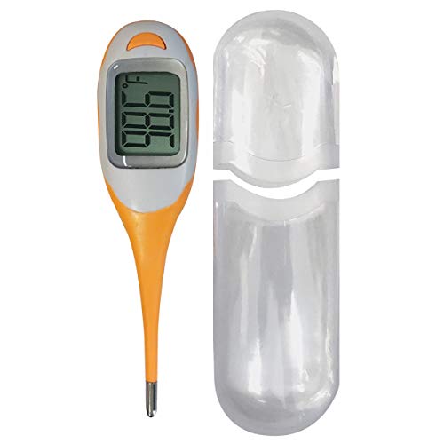Basal Body Thermometer,1pc LCD Digital Rectal Oral Thermometers for Adults Kids Large Screen