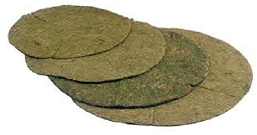 ONESTOPDIY.COM 10 X Liners Green Jute Fibre Suitable For 18 Inch 45Cm Hanging Basket NEW