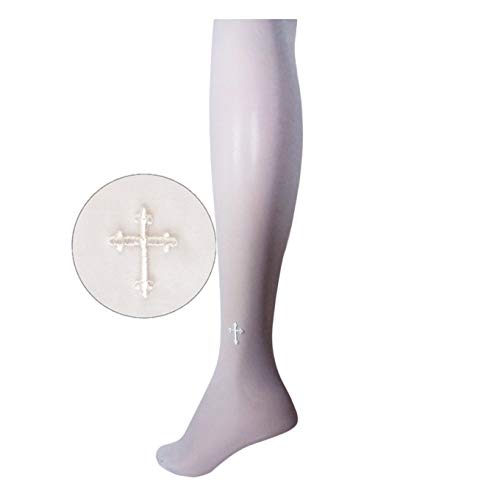 Country Kids Big Girls' Confirmation Pantyhose, White2