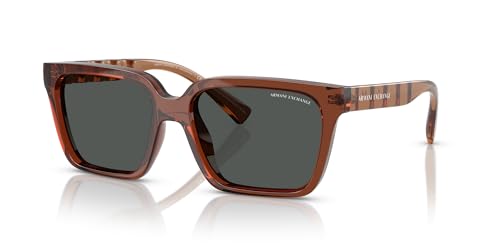 Image of Armani Exchange mens Ax4147sf Low Bridge Fit Square Sunglasses