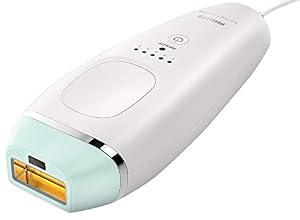 Philips BRI862/00 Lumea Essential Dispositivo di Epilazione a Luce Pulsata, per la Rimozione dei Peli di Viso e Corpo, Azzurro