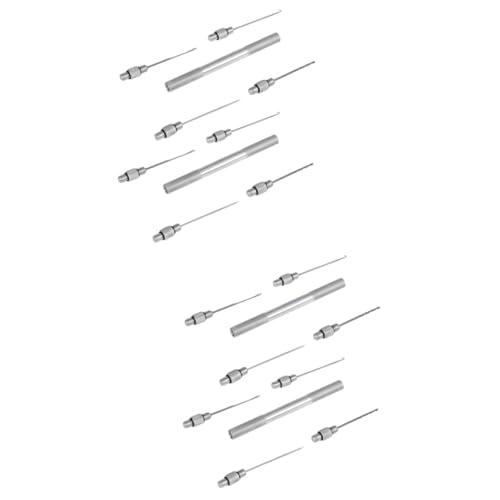 Abaodam 2sets Multi-Length Bait Needle Set 4 Sizes Aluminum Alloy for Tackle Box Fishing Rigging Tool 10pcs*2