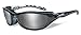 Wiley X Airrage Sunglasses, Polarized Silver Flash, Crystal Metallic
