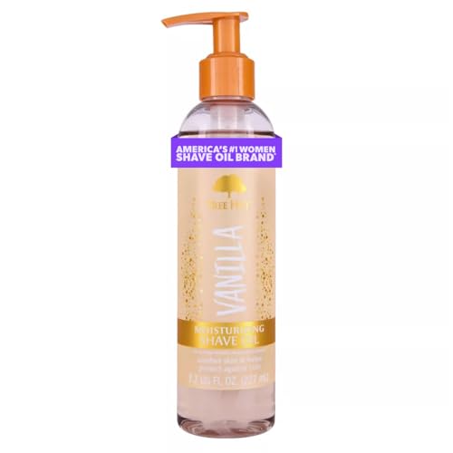 tree hut vanilla moisturizing shave oil gel-to-oil formula ultra hydrating barrier for a close smooth shave for all skin types 77 fl oz