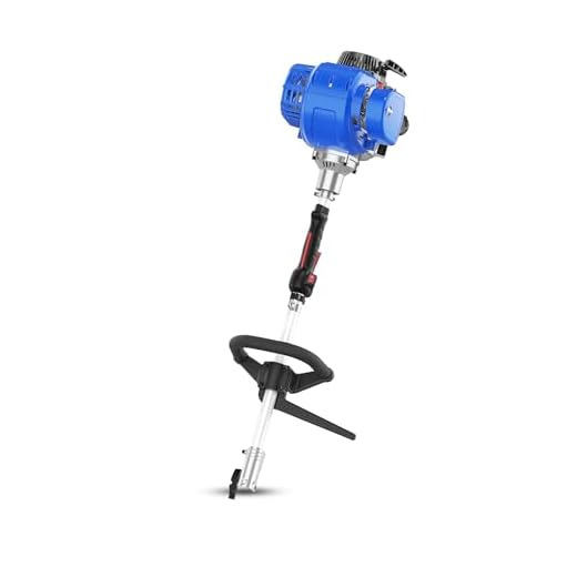 Wild Badger Power WBP31GTF 31cc Gas 4-Cycle Curve Shaft Attachment Capable Grass Trimmer, Blue
