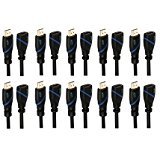 Image of C&E CNE518176 HDMI Extension Cable Male to Female (Pack of 10, Black)