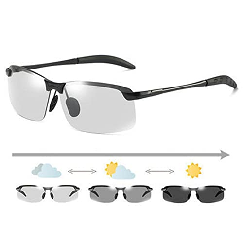 GXFCAI Wechselnde polarisierte Sonnenbrille Herren Polarisierte Outdoorbrille Männliche Brille Fahren Mode Sport G4V0 Chameleon 2023, Schwarz , Einheitsgröße