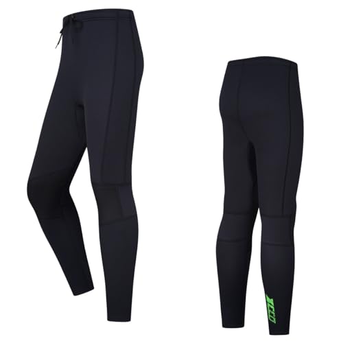 ZCCO Herren und Damen Neoprenhose, 1,5mm/3mmLange Neoprenhose, Tauchhose zum Surfen, Kajakfahren, Schwimmen, Tauchen, Kanufahren（3K-WM-2XL）