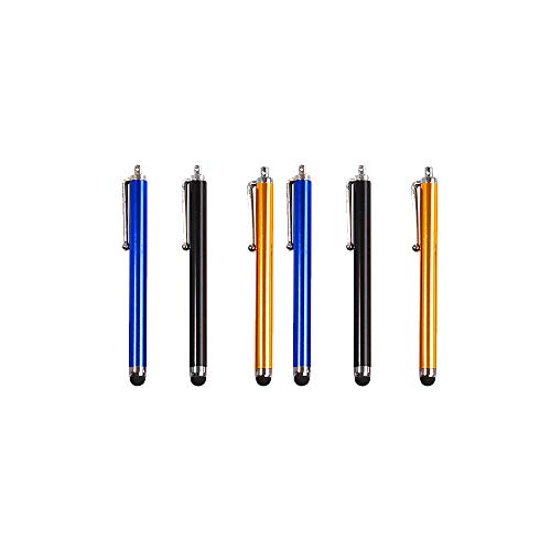 6er-Pack Handy-Touchscreen-Stift Leichter 9,0-Stift Handy Tablet Metallkondensator Stift Universal-Stift Touchscreen-Stifte für Smartphones Zufällige Farbe Hohe Qualität Robust und modischNützlich un
