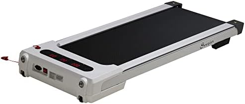 Soozier Compact Walking Pad, 2-in1 Under Desk Treadmill, Walking Jogging Machine with Bluetooth, Remote Control, 12 Pre-Programs, Transport Wheels, Installation-Free, for Home Gym Office