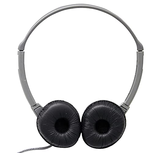 Hamilton Buhl HECMS2L-2 Personal Stereo Headphones Leatherette Ear Cush W/O Volume, 2/Pack