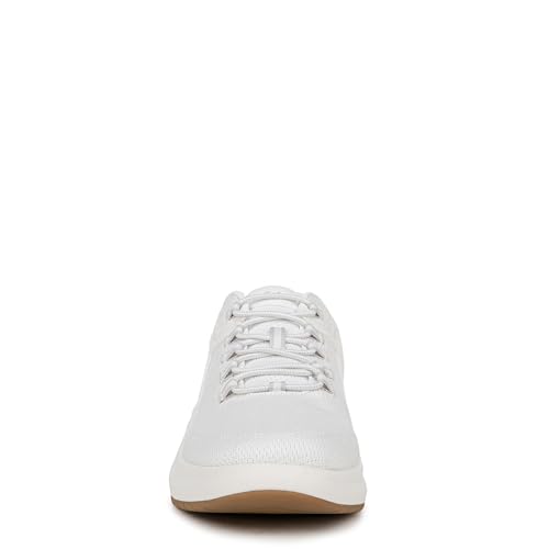 Dr. Scholl's Shoes Women's Feel at Ease Plantar Fasciitis Sneaker White Fabric 6.5 W2