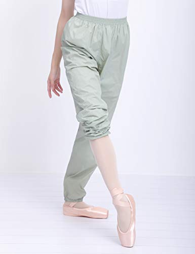 Daydance Green Women Dance Pants Ripstop Ballet Warm Up Perspiration Trousers - Thumbnail 2