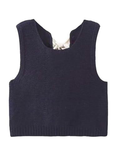 Image of GORGLITTER Women's Tie Back Cropped Sweater Vest Bow Sleeveless Knit Tank Tops Trendy Cute Cardigan Dressy Casual Outfits