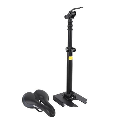 Scooter Eléctrico Asiento Silla Ajustable Plegable Amortiguador de Espuma Acolchado Cómodo Asiento para M365 1S Lite (Negro)