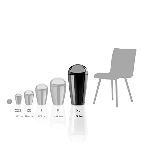 Koziol porta rifiuti XL, colore: nero