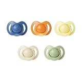 Nuby Chupete para bebé | Silicona suave y flexible | Lote de 5 | 18-36 meses