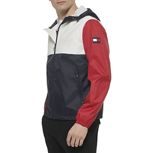 Image of Tommy Hilfiger Men's Simple Hooded Rain Jacket