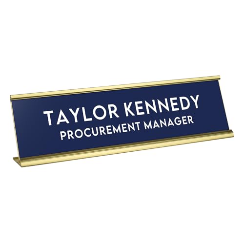 Custom Engraved Desk Plate | Personalized with your Name and