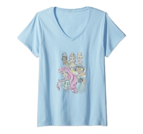T-shirt Disney Princesses col en V pour raviver la magie de votre enfance