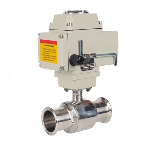 Válvula de bola eléctrica de 38 mm en acero inoxidable de ajuste rápido 12V 2