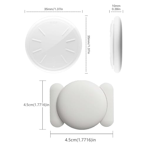 Image of GPS Tracking Device for Vehicles, 2PCS Real Time Car GPS Tracker for Car Work with Find My (iOS Only),Hidden Mini GPS Tracker,No Monthly Fee (White Tracker, White Magnetic Case)