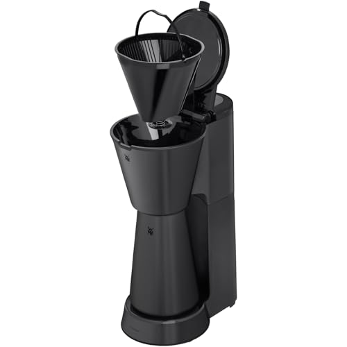 WMF Küchenminis Aroma Filterkaffeemaschine mit Thermoskanne, 870 Watt, Thermobecher to go, kleine Kaffeemaschine to go, Timer, edelstahl schwarz matt 5