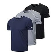 [Breathable Fabric] The sport shirts for men is designed with soft and comfortable mesh fabric, which maintains its shape after repeat washing. [Quick Dry] The Athletic shirts for men is made of moisture wicking and breathable fabric, which will abso...