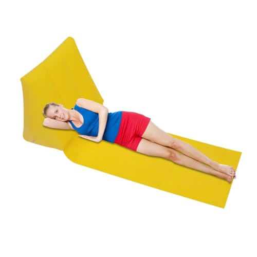 Cojín de baño para el sol, tapete de camping, tapete de playa inflable, colchón de viaje portátil, cómoda almohadilla para dormir, colchonetas de relajación al aire libre, alfombrillas de flocado