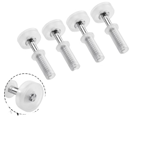 Durable 12 piezas Bisagra Pivotante con Guía Superior Rueda para Puerta de Gabinete Doble Plegable Metal (Tamaño A) miniatura 6