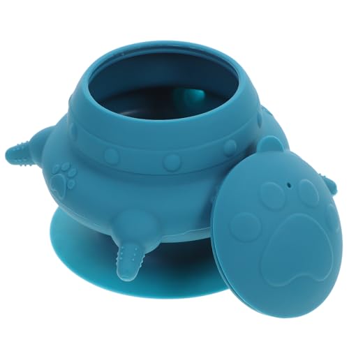 HAPINARY Silicone Puppy Feeding Bowl with 4 Nipples Pet Feeder for Nursing Newborn Dogs Cats Rabbits and Small Animals