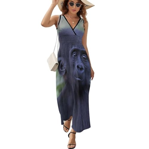 Robe Longue D'été sans Manches pour Femmes | Chic Décontracté