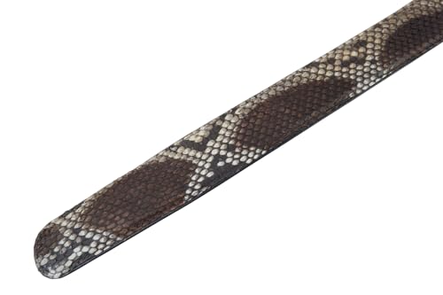 Image of Pelgio Genuine Python Snake Skin Auto Locking Men's Belt 46 inch Long