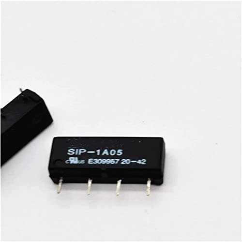 Relé miniatura SIP-1A24 de 4 pines con conmutación reed de 24VDC set de 2 piezas