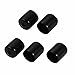Tool parts 5Pcs 15mm Inner Dia PVC Flexible for Vinyl End Cap Screw Protector Cover Black