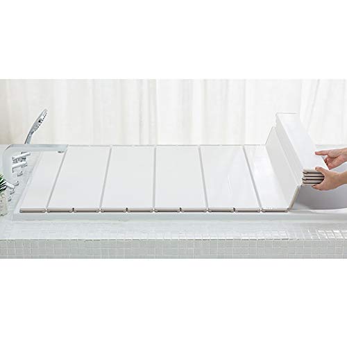 Tapa de baño plegable con persiana que evita el polvo y sostiene objetos 5