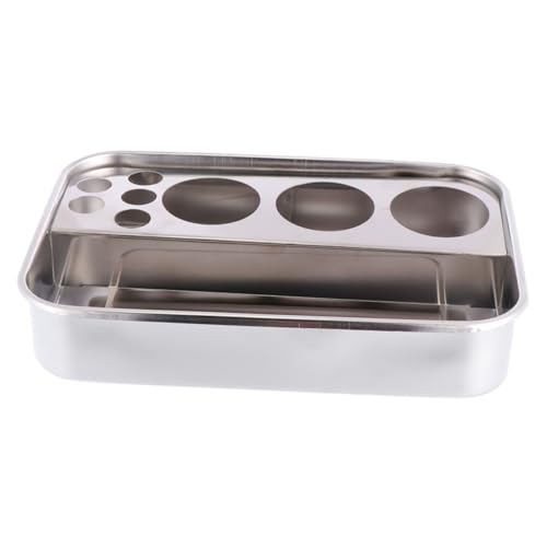 GLEAVI Bandeja Acero Inoxidable Bandaje Inyección Bandaje Metálica Para Terapeuta Guardado Artículos