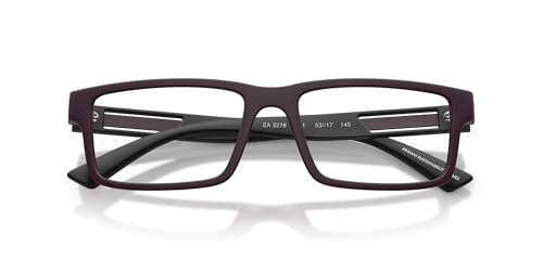 Image of Emporio Armani mens Ea3278 Rectangular Prescription Eyewear Frames