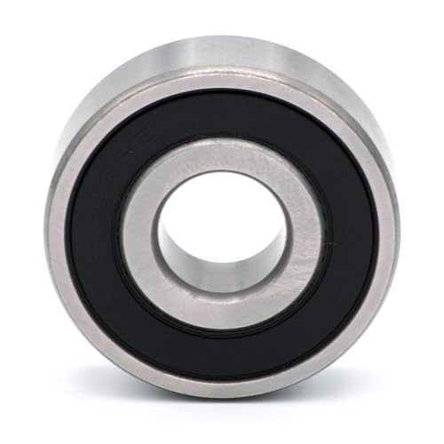 Parts and Parts Rodamientos rígidos de bolas 6302 2RS, 15 x 42 x 13 mm, DIN 625 ISO 15, rodamientos radiales de alta velocidad, baja fricción, marcha suave, ideal para transmisión de vehículos y
