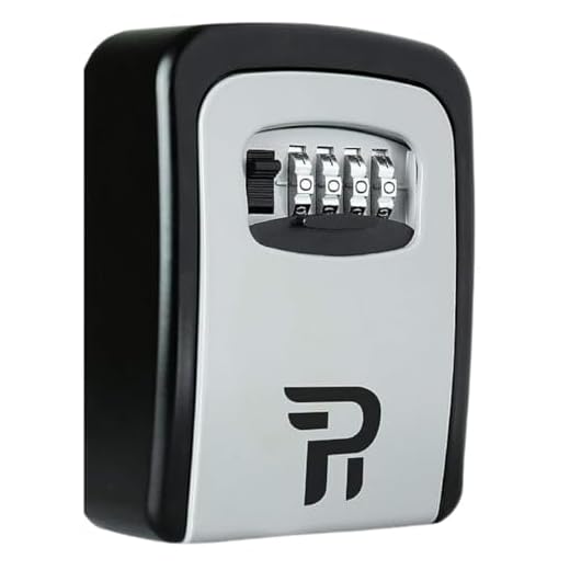 Key Lock Box for Outside - Rudy Run Wall Mount Combination Lockbox for House Keys - Key Hiders to Hide a Key Outside - Waterproof Key Safe Storage Lock Box