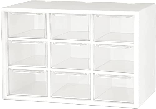 Image of 9 Drawers Plastic Multipurpose Jewellery Storage Container Box | 18.4 x 12 x 10 cm | Multicolor