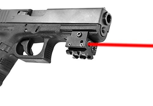 TRINITY red dot Sight for Glock gen 3 4 Full Size Compact 17 19 20 21 22 23 31 Home Defense Tactical Picatinny Weaver Mount Adapter Base Class IIIA 635nM Less Than 5mW