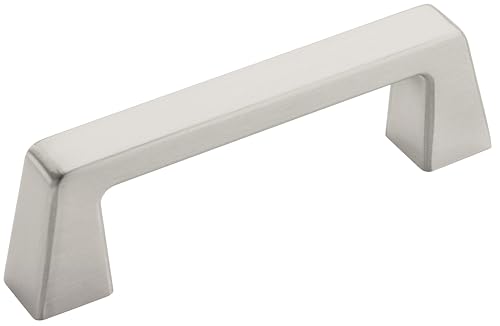 Amerock | Cabinet Pull | Satin Nickel | 3 inch (76 mm) Center to Center | Blackrock | 1 Pack | Drawer Pull | Drawer Handle | Cabinet Hardware